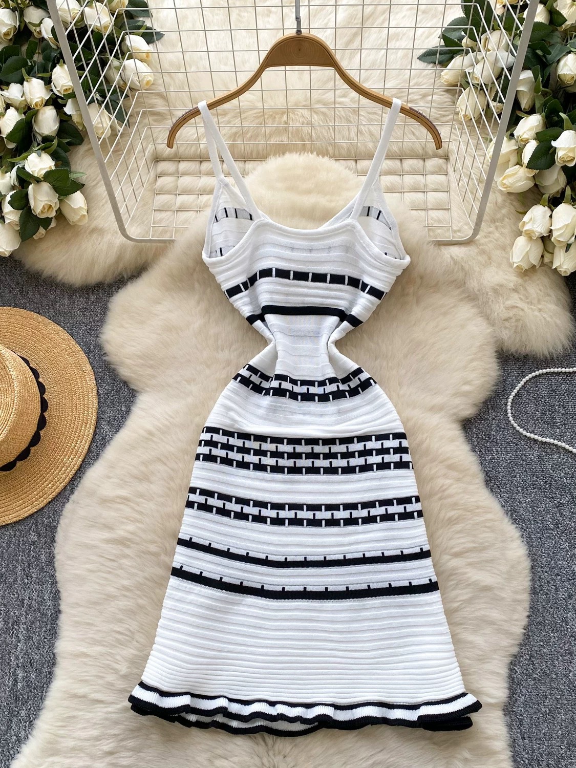 Vacay in Italy knitted dress KD308 images